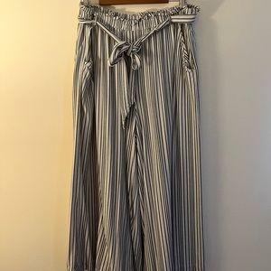 Plus Size Striped bag pant